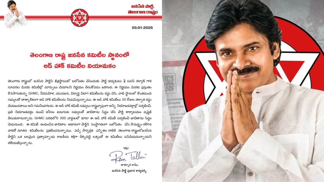 Janasena Committee dissolved: తెలంగాణలో జనసేన పార్టీ కమిటీలు రద్దు!