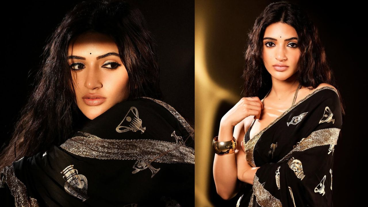 Sri Leela: నలుపు సారీలో హోయలు ఒలికిస్తున్న తెల్లని ముద్దుగుమ్మ శ్రీలీల.!