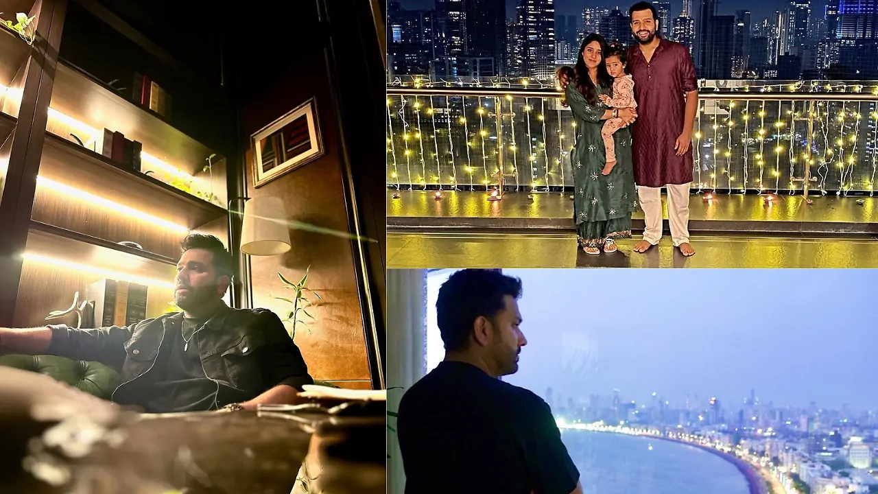 రోహిత్ శర్మ యొక్క 30 కోట్ల 4 బిహెచ్‌కే ఇంటి లోపల