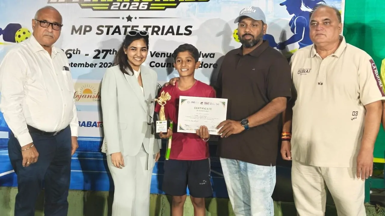 మధ్యప్రదేశ్ రాష్ట్ర ఎంపిక పరీక్షల్లో దక్ష్ సింధయా U12 బాయ్స్ సింగిల్స్ ఛాంపియన్