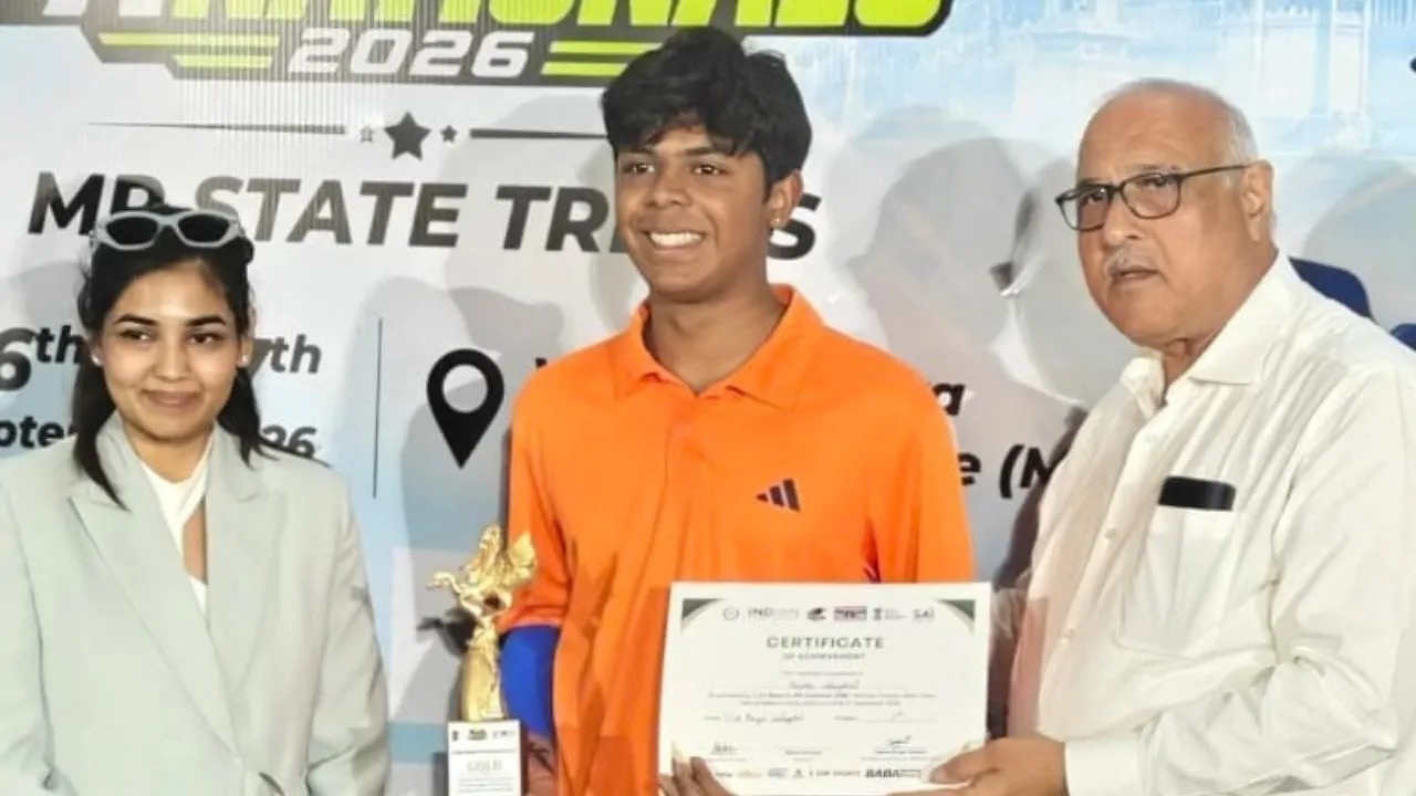 మధ్యప్రదేశ్ రాష్ట్ర ఎంపిక పరీక్షల్లో పార్త్ సింగ్‌హై యు16 బాలుల సింగిల్స్ టైటిల్ సాధించాడు