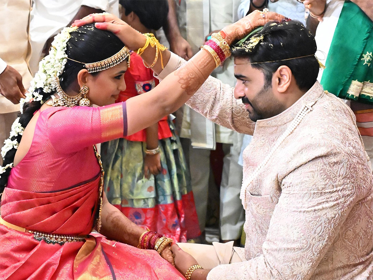 Nara Rohith -Sirisha Wedding : ఘనంగా నారా రోహిత్‌ పెళ్లి.. ఫోటోలు వైరల్