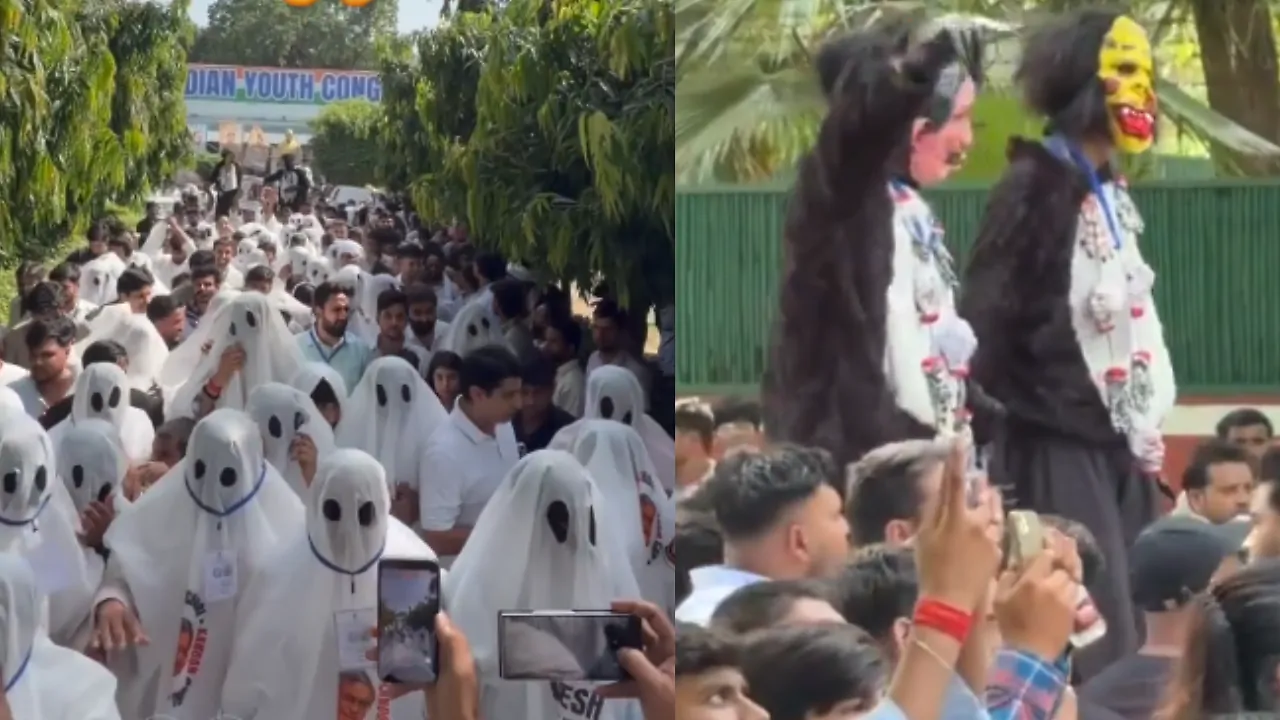 యువత కాంగ్రెస్ ప్రత్యేకంగా ‘భూత్’ నిరసన నిర్వహించింది – general యువత కాంగ్రెస్ ప్రత్యేకంగా ‘భూత్’ నిరసన నిర్వహించింది – general