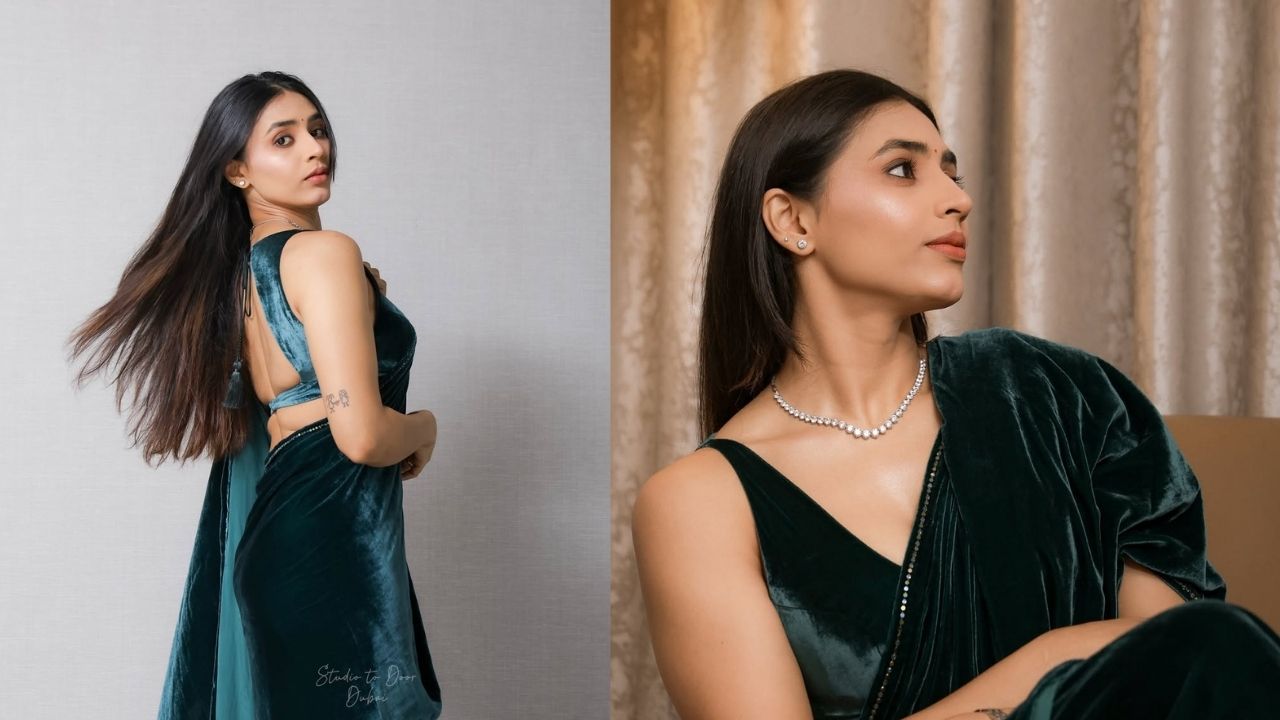 Sapthami Gowda: బ్లాక్ శారీలో సప్తమీ అందాలు