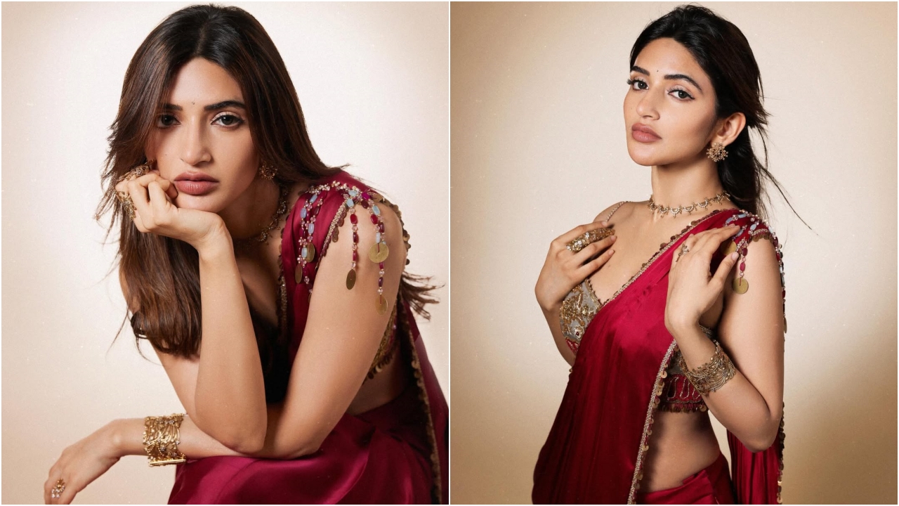 Sreeleela Red Saree Photos: ఎర్ర చీర‌లో సొబ‌గులు చూపిస్తోన్న శ్రీలీల‌