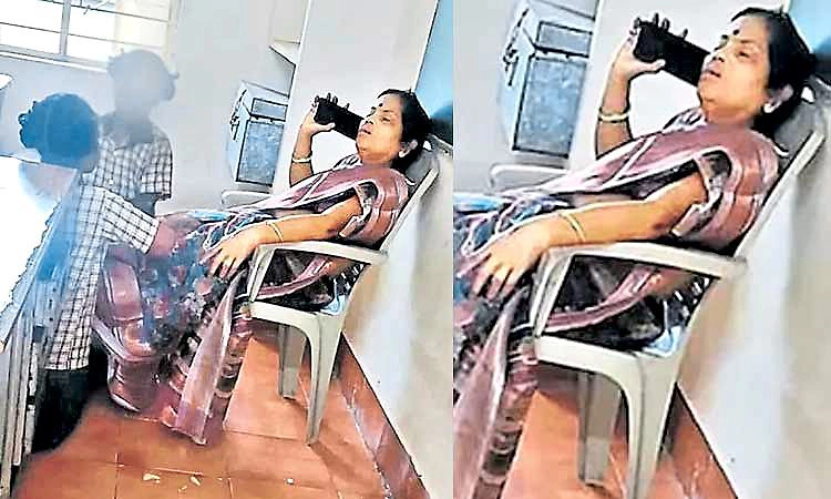 Teacher viral video: స్టూడెంట్స్ తో టీచర్ పాడుపని ఏకంగా స్కూల్లోనే.. వీడియో వైరల్