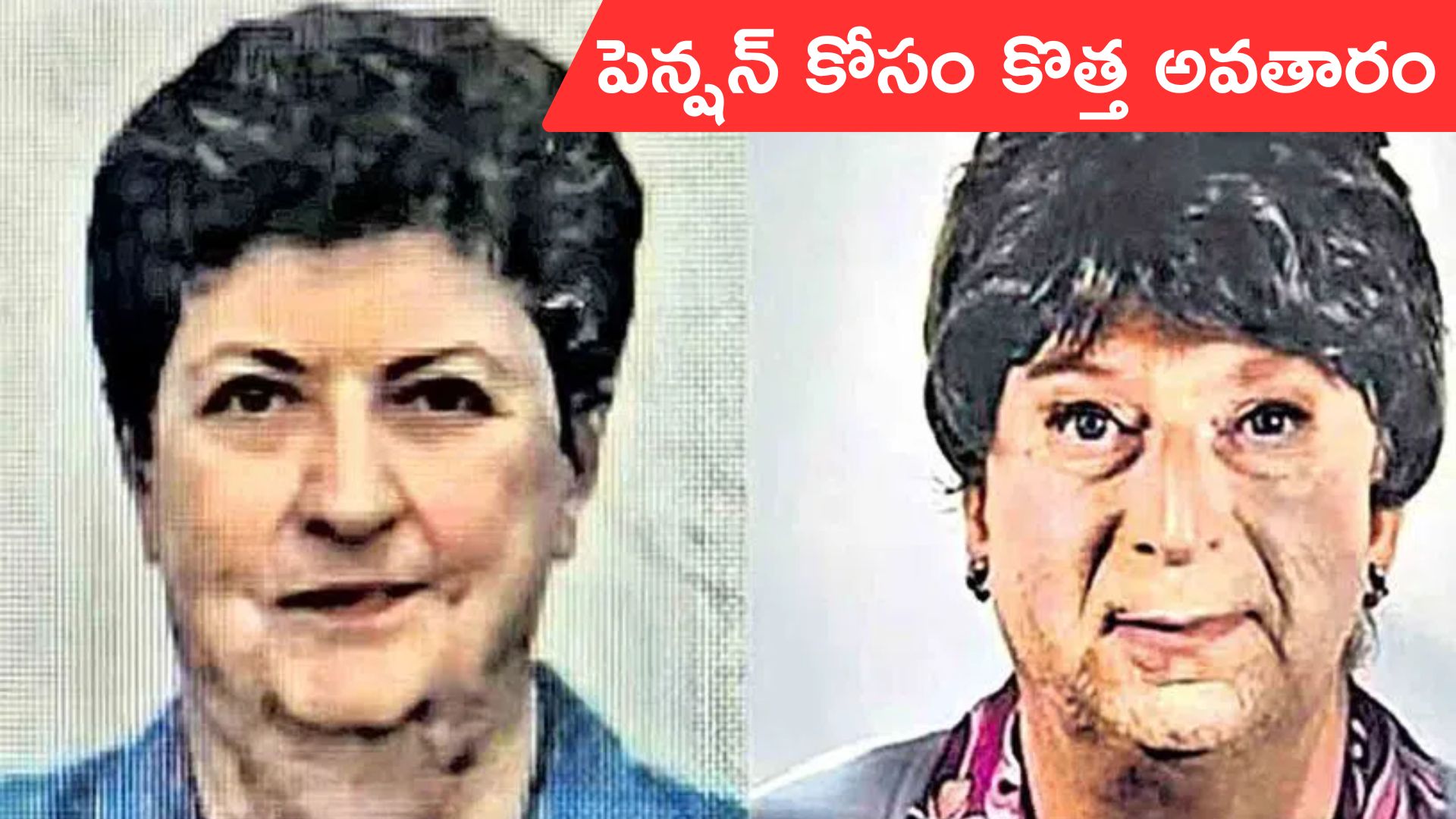 Wig-Makeup: పింఛన్ కోసం కొత్త అవతారం.. చనిపోయిన అమ్మలా వేషం