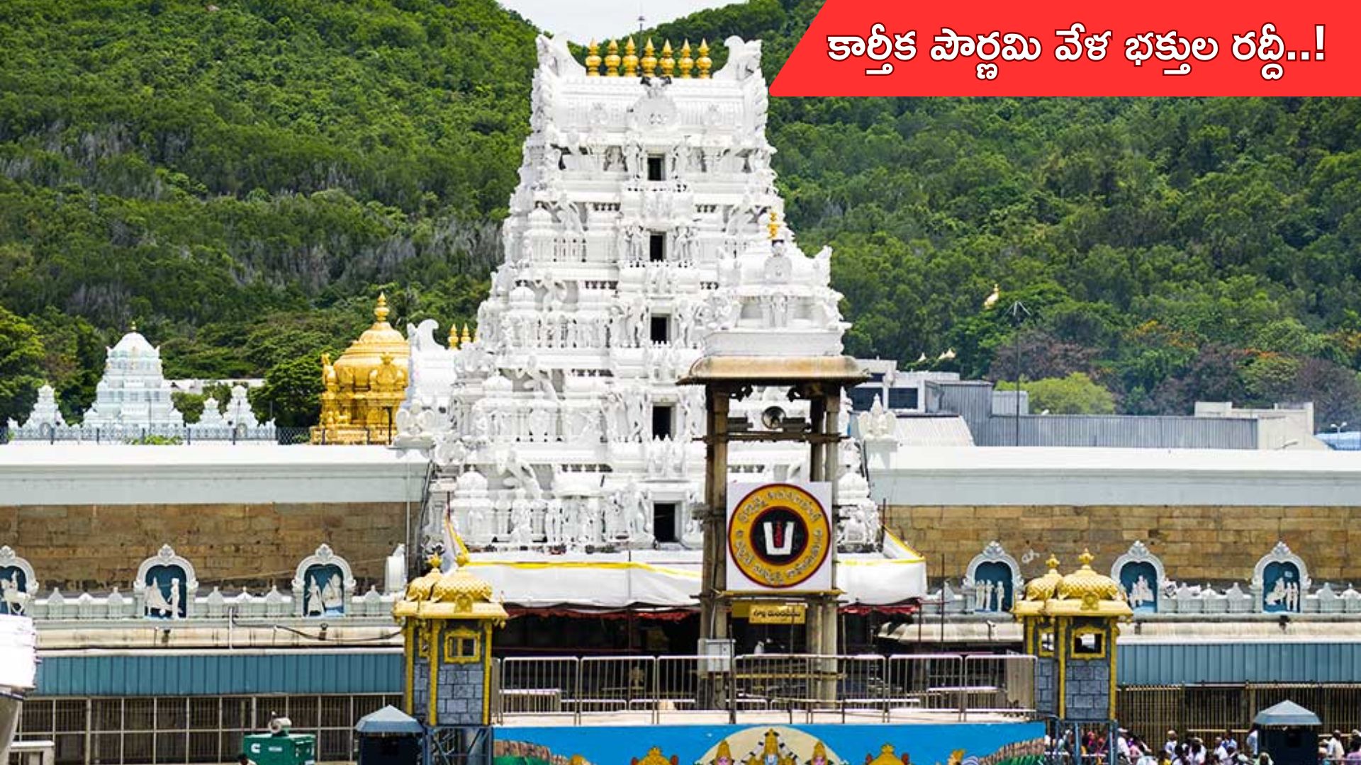 Devotees at Tirumala: కార్తీక పౌర్ణమి వేళ తిరుమలలో భక్తుల రద్దీ!