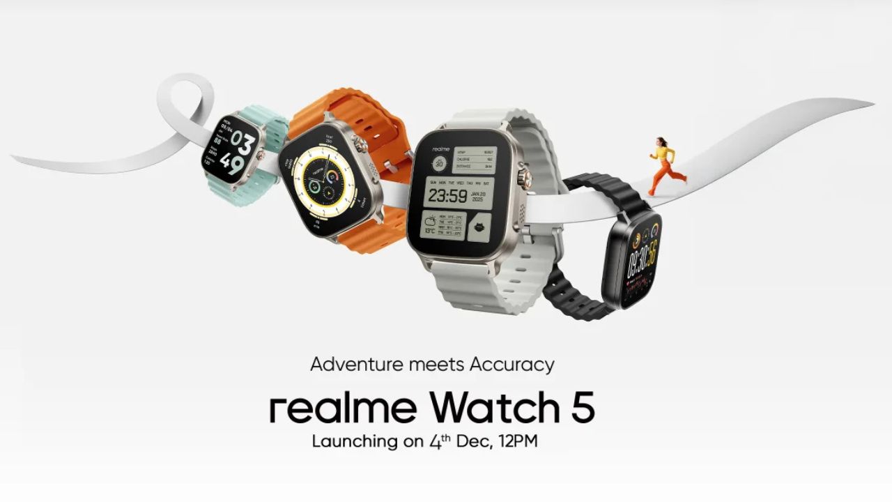 Realme Watch 5: యాపిల్‌కి తీసిపోని ఫీచర్లతో రియల్‌మీ వాచ్ 5.. ఫీచర్లు చూస్తే కొనేస్తారు.. డిసెంబర్ 4న లాంచ్..!