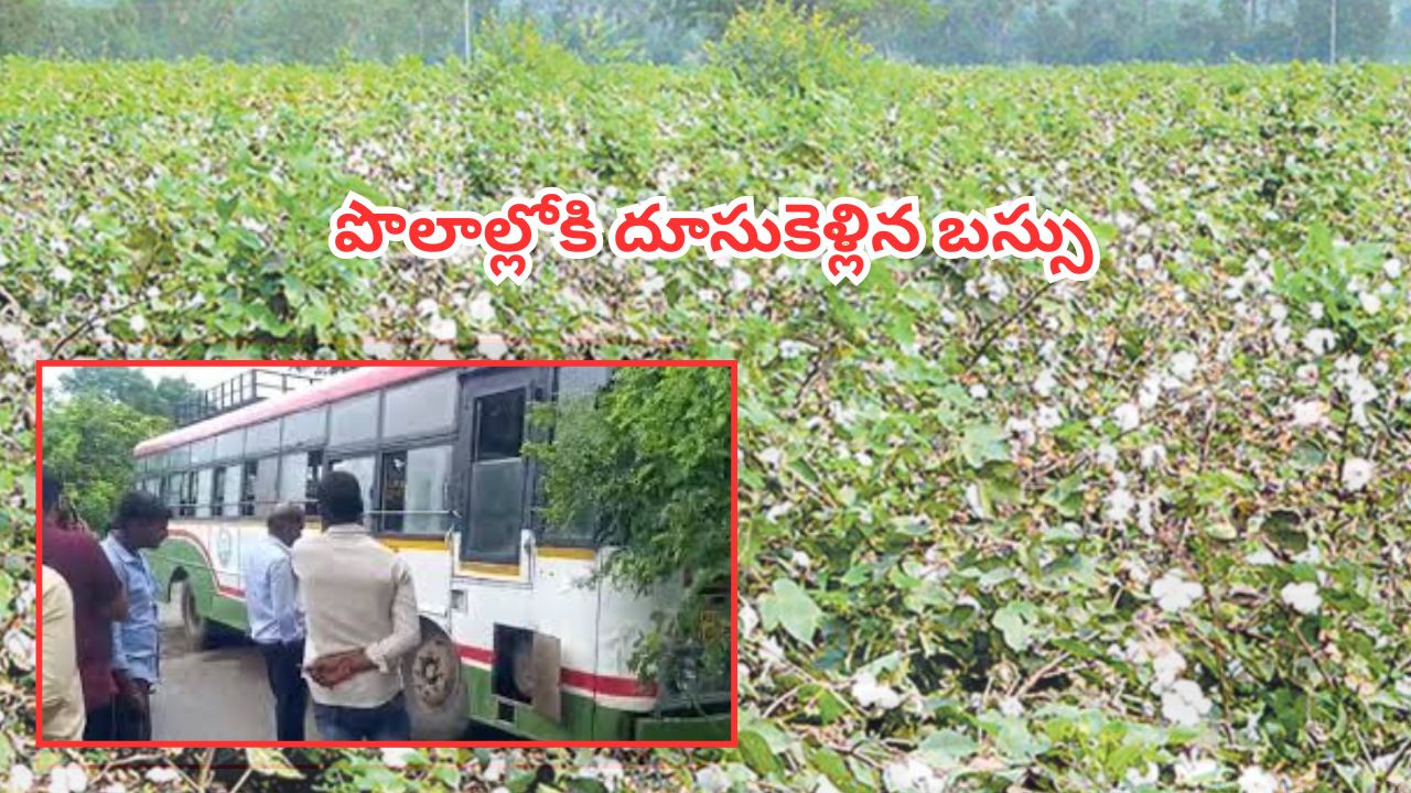 Adilabad Bus Accident: అదుపుతప్పి పొలాల్లోకి దూసుకెళ్లిన బస్సు.. 30 మందికి గాయాలు