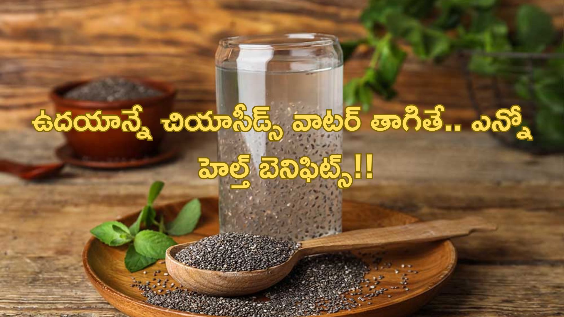 Chia Seeds Water: ఉదయాన్నే చియాసీడ్స్ వాటర్ తాగితే.. ఎన్నో హెల్త్ బెనిఫిట్స్!!