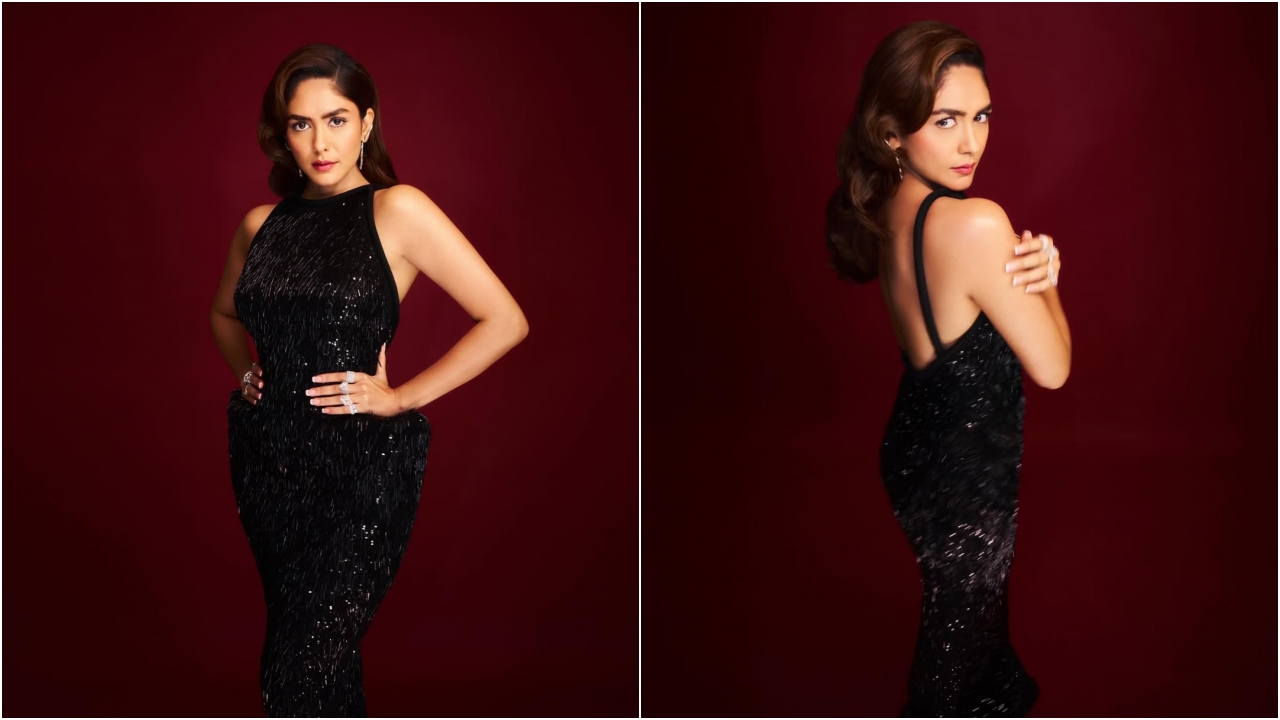 బ్లాక్ డ్రెస్‌లో మెరిసిపోతున్న మృణాల్