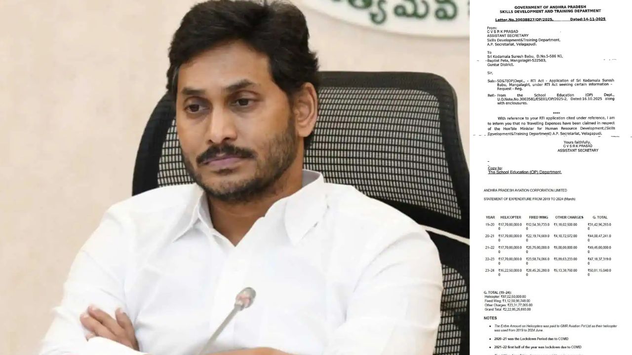 YS Jagan: జగన్ విమానాల ఖర్చు రూ. 222 కోట్లు... సంచలనం సృష్టిస్తున్న ఏవియేషన్ లెక్కలు