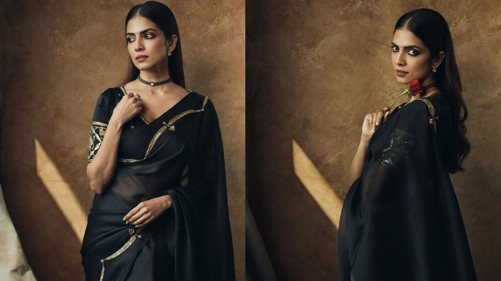 Malavika Mohanan: బాక్ల్ చీరలో మనసు దోచుకుంటున్న మాలయాళ బ్యూటీ మాళవిక మోహనన్